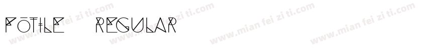FOTILE1 Regular字体转换